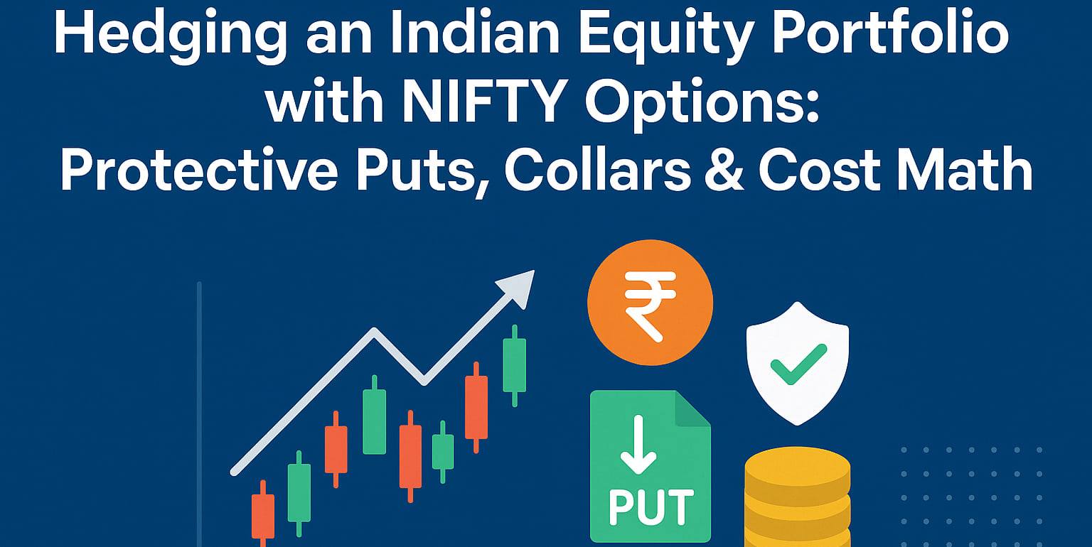 Hedging an Indian Equity Portfolio with NIFTY Options: Protective Puts, Collars & Cost Math