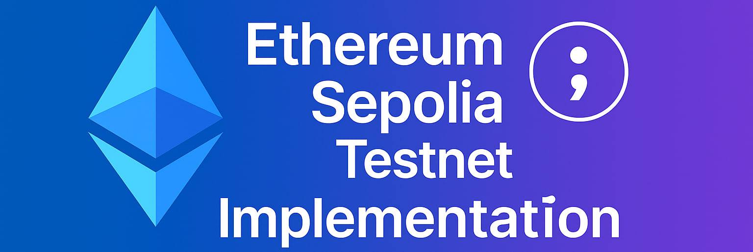 Ethereum Sepolia Testnet Implementation project screenshot